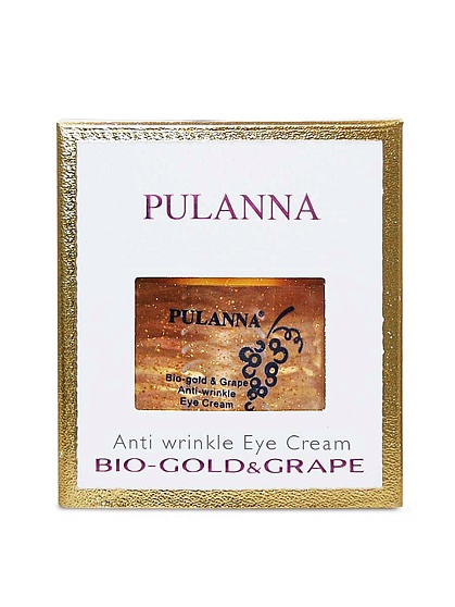 Омолаживающий крем д/век -Bio-gold & Grape Anti-wrinkle EyeCream 21г, PULANNA