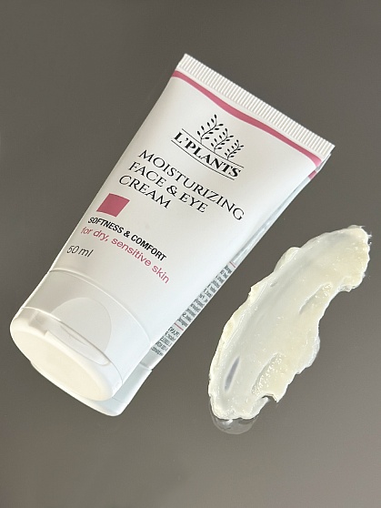 Увлажняющий крем для сухой и чувствительной кожи лица и век - Moisturizing Face & Eye Cream 50мл, L'PLANTS